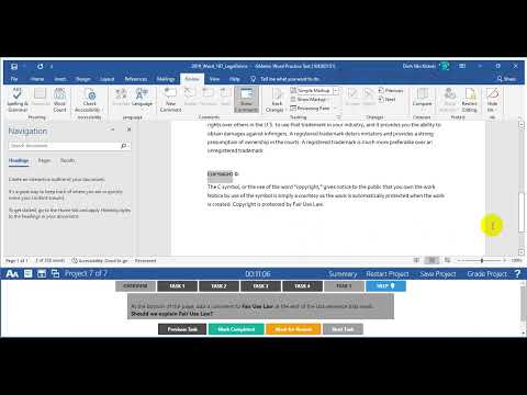 MOS Word 365/2019 (MO -100) - Exam 1 - Project 7 (100%) - GMetrix (Có file thực hành)
