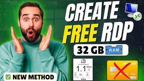 How to Get Free RDP/VPS  24/7 | 32GB RAM | Unlimited Lifetime | WITHOUT CREDIT CARD |