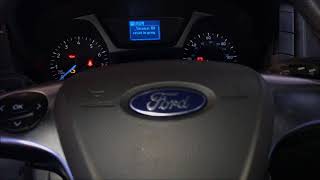 Ford Transit 2015-2019 Oil Light Reset