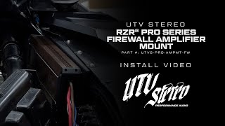 How to Install: UTV Stereo RZR® Pro Series Firewall Amplifier Mount