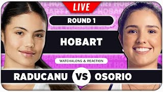 RADUCANU vs OSORIO • WTA Hobart 2026 • LIVE Tennis Watchalong