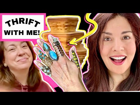 Thrift With Me! 4 Boxes Of UNSORTED ESTATE Jewelry At The Best Flea Market!
