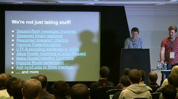 SymfonyLive London 2012 - Alex Pott & Nathaniel Catchpole - Drupal 8