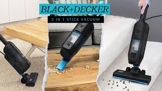 Black + Decker 3 In 1 Stick Vacuum | Power Series Lite 3-in-1 Corded Stick Vacuum | 3 In 1 Vacuum