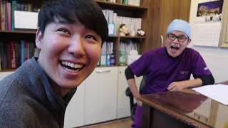 Going to a PLASTIC SURGERY and DENTIST to...
