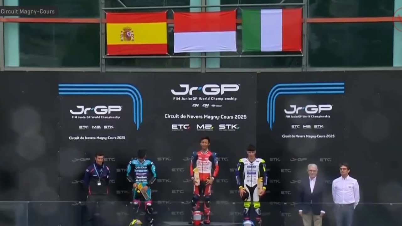 Indonesia Bangga! Kiandra Ramadhipa Berhasil Juara 1 di Race 1 ETC FIM Junior GP - Magny Course 2025
