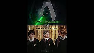 Luke Skywalker Vs The Golden Trio | #starwars #harrypotter #wisedit