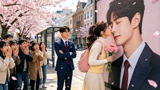 Poor girl secretly kisses her crush’s poster at school; he’s behind and falls for her at first sight