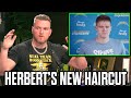 Pat McAfee Reacts To Justin Herbert's TERRIBLE Haircut