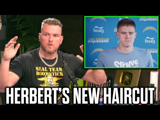 Pat McAfee Reacts To Justin Herbert's TERRIBLE Haircut 