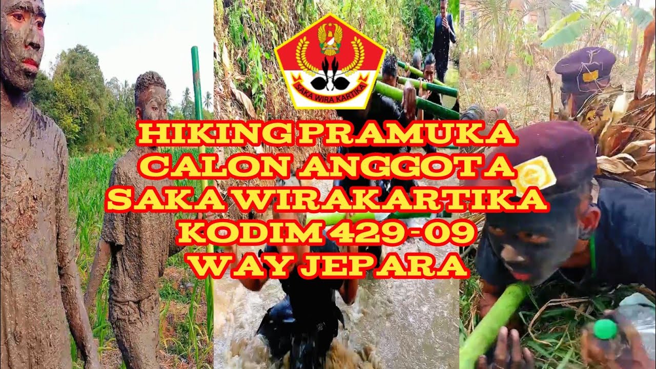 Hiking Pramuka calon anggota saka wirakartika Koramil 429-09// way Jepara