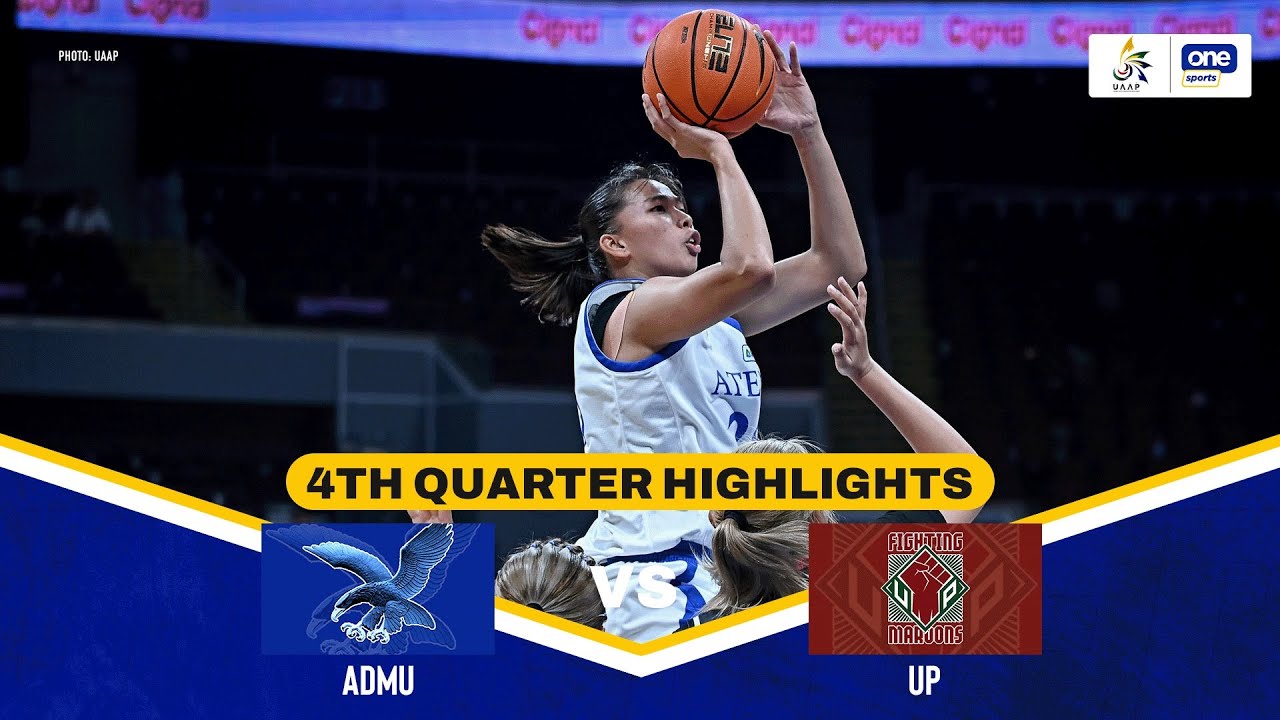 ATENEO vs. UP | 4TH QUARTER HIGHLIGHTS | UAAP SEASON 88 WOMEN’S ...