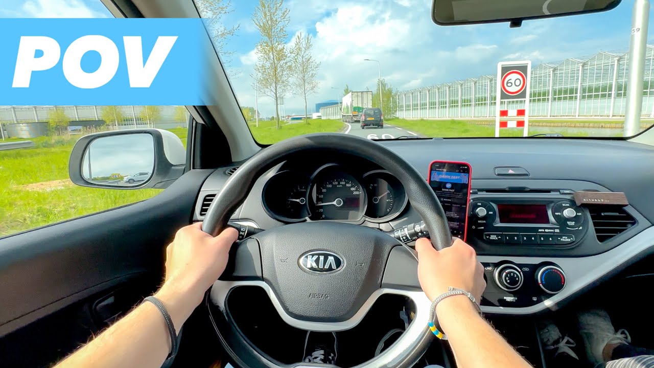 Kia Picanto 1.0 CVVT 69 л.с. POV Drive и разгон 0-100 (2012) 🚀