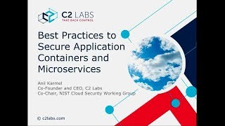 Famous Anil Karmel - Best Practices to Secure Application Containers and Microservices - SecTor 2017 Wealth