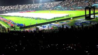 Bendera merah putih terbesar di stadion kanjuruhan