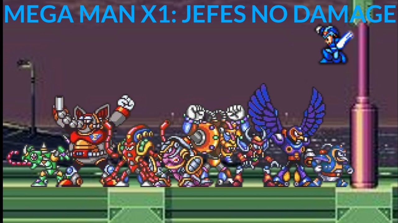 MEGAMAN X1: Jefes Sin Daño Y Mejoras Minimas!. (Solo Buster)