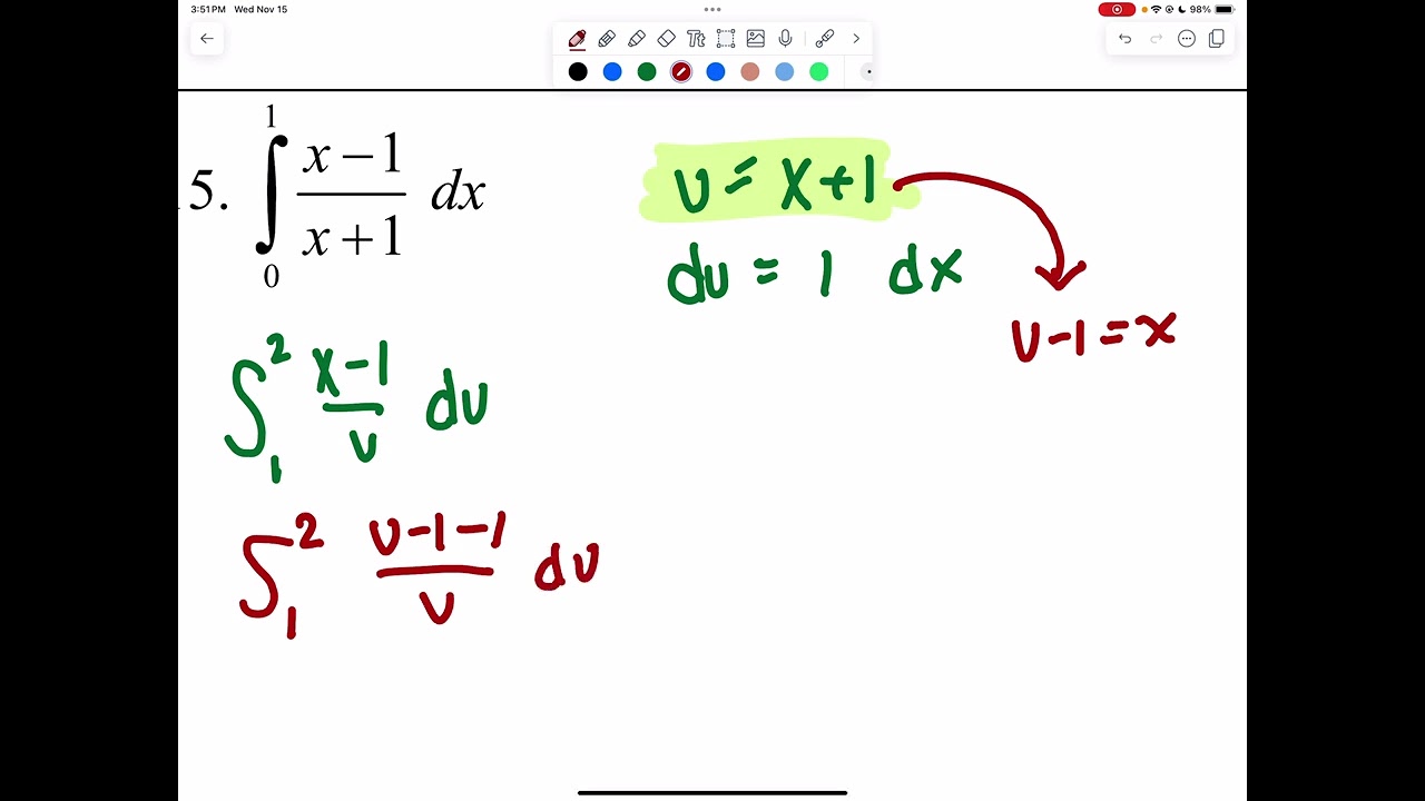 Logarithmic Integration (#11  - Another Method)