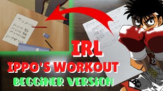 Hajime No Ippo Training In Real Life Beginner Version