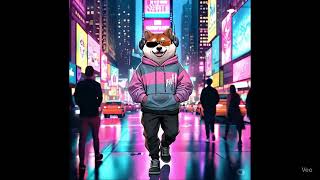 Times Square Lofi Walk With Doge Dj 10 Minutes Of Calming Music For Pets Chill Shiba Inu