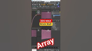 ✅ Make Brick Wall in 3ds Max | Array Modifier Tutorial 🧱 | Quick Tip
