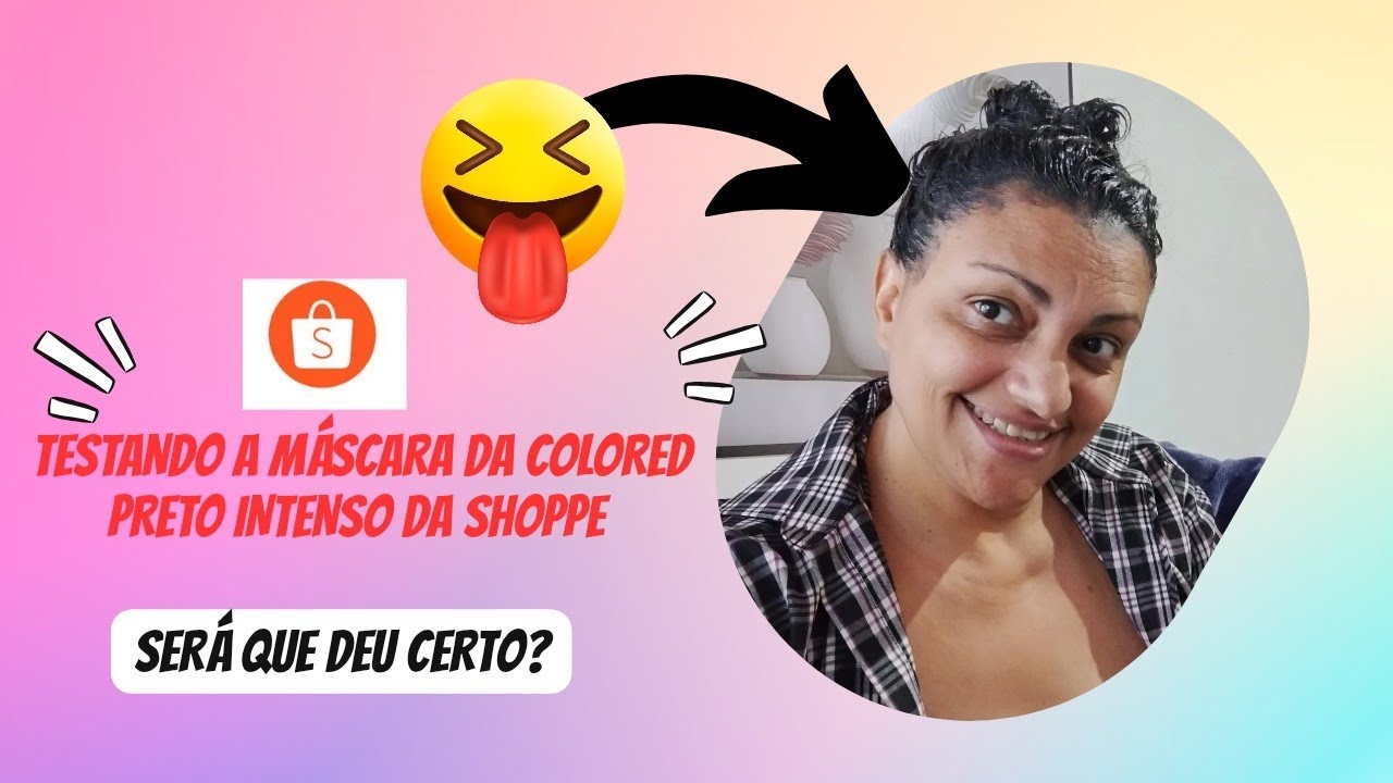 ✨TESTANDO A MÁSCARA PRETO INTENSO DA COLORED ✨