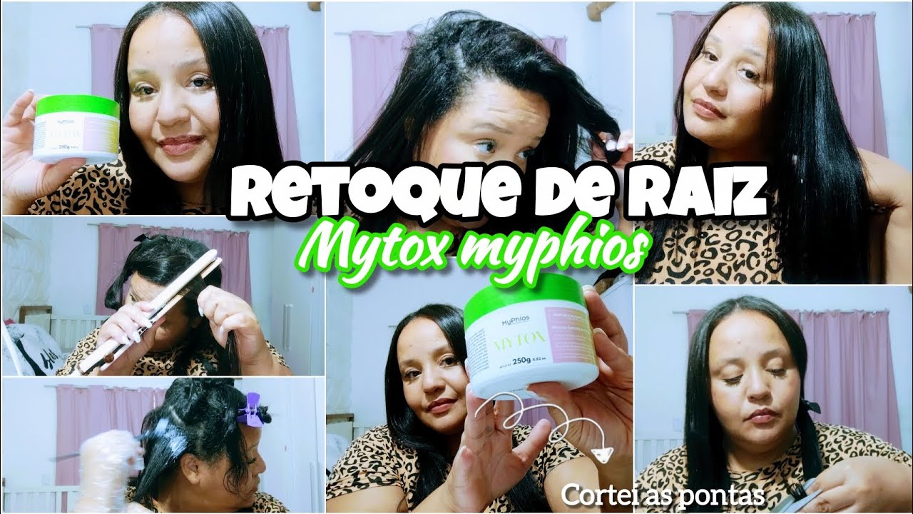 ✨Retoque de raiz com o botox mytox da myphios✨ cortei as pontas do cabelo🌸
