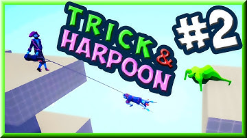 Trick & Harpoon! #2 Jester and Harpooner vs Every Faction 2v1 + Bonus - TABS MODS GAMEPALAY