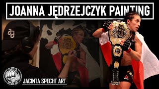 Joanna Jędrzejczyk Time-Lapse "Legacy" Acrylic Painting - UFC Strawweight Champion