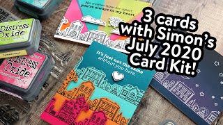 No Coloring Required! 3 Cards using the July 2020 Card Kit!