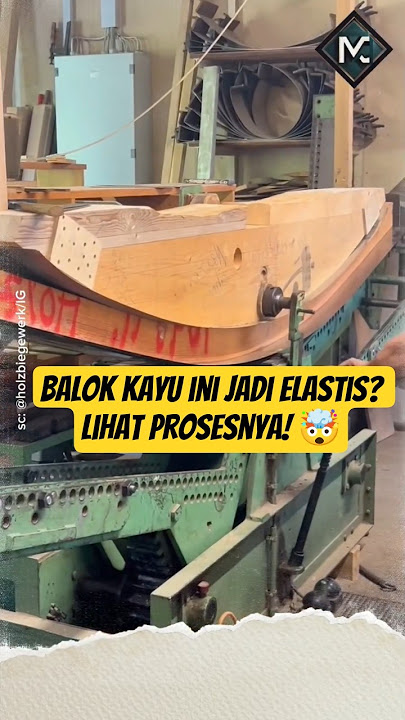 Balok Kayu Jadi Elastis? Lihat Prosesnya! 🤯 #Kayu #Woodworking #ProsesProduksi