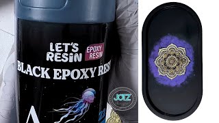Black Epoxy Resin | Tattoo | Chameleon Powder | Let's Resin