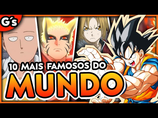 Os 6 ANIMES mais FAMOSOS do MUNDO! #naruto #onepeace #dragonball #ani