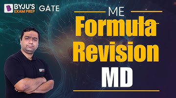 Machine Design Formulas | GATE Formula Revision | GATE 2024 Mechanical Engineering | BYJU