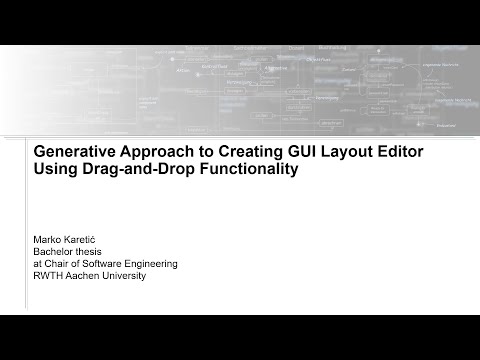 Generative Approach to Cretaing GUI Layout Editor Using Drag-and-Drop Functionality