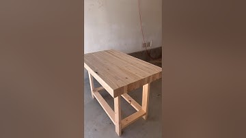Build a Simple Workbench with Wood #woodworking #furnituremaker
