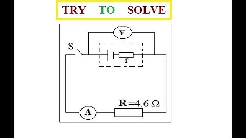 1) The battery in the opposite circuit has an EMF of 12v and internal resistance (0.4Ω). Calculate: