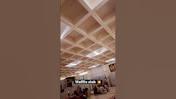 A waffle slab or two-way joist slab is a concrete slab