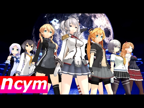 [MMD艦これ]One・Two・Threeモーニング娘。(HD 720p)(Camera DL/カメラ配布)