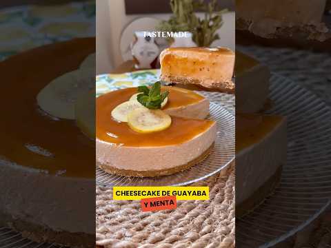 Cheesecake de guayaba y menta #Tmpostres #recetas #cheesecake ecake