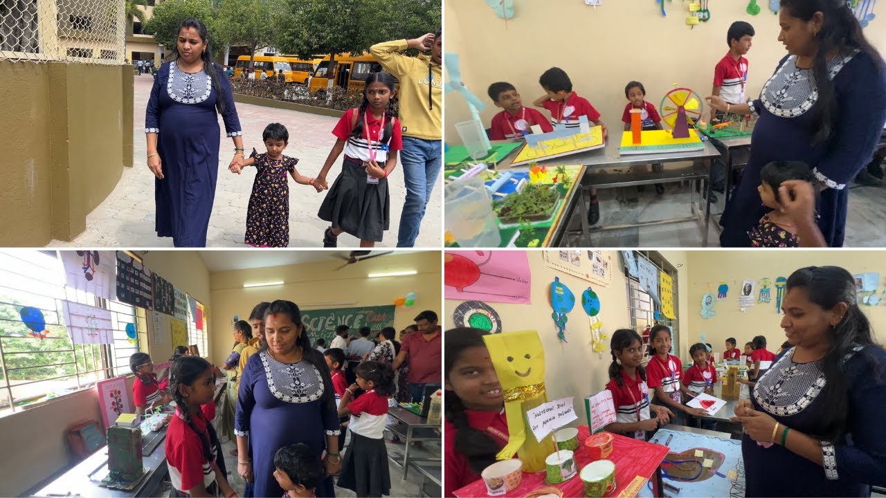 Achu School Expo  Vlog | இந்த காலத்து குழந்தைகள் எல்லாமே வேற லெவல் project பண்றங்க !! Mrs.Abi .