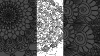 mandala art for relaxation| magic by the finger tip using Autodesk App| mandala design