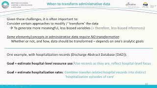 Identification algorithms and administrative health data