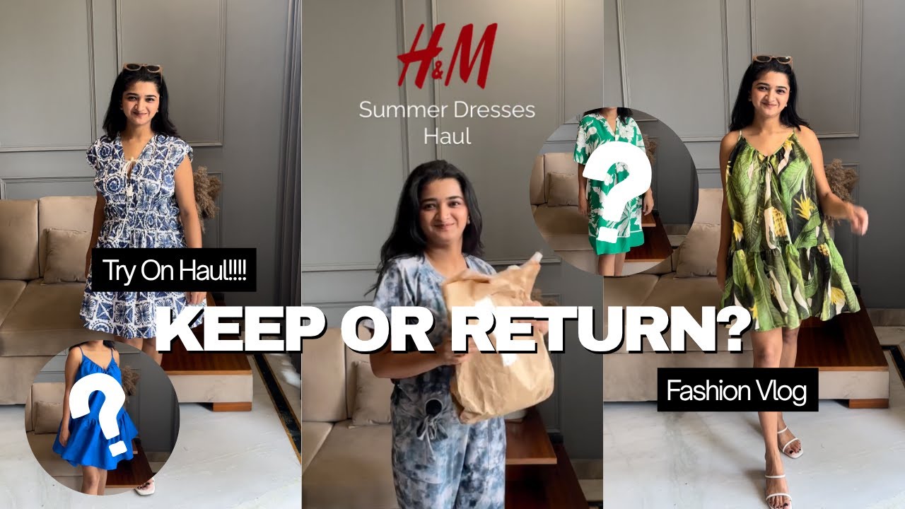 H&M Summer Dresses l Shopping Haul | Keep or Return?