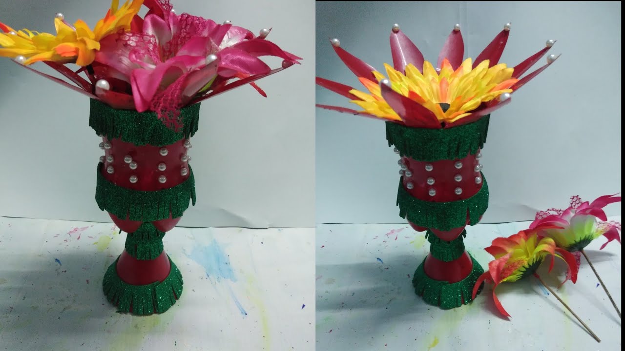 Guldasta banane ka tarika 20 /Plastic Bottle Craft Ideas /showpiece