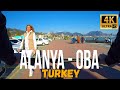 Alanya city [4k] From the center to Oba district Turkey - Antalya | Virtual ride a bike tour