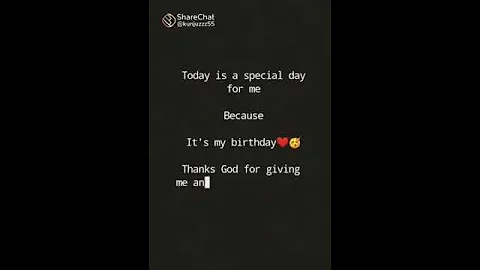 today is my birthday 😻✨️/thanks god for giving me another year of life✨️☺️/#shorts  #birthday
