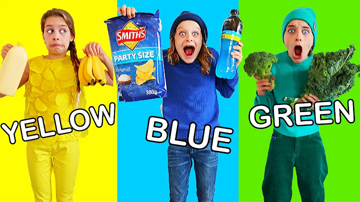 ONLY USING ONE COLOR TO COOK Challenge - Best Gourmet Meal wins iPhone 11 Pro Max