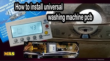 How to universal washing machine pcb install