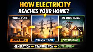 How Electricity Reaches Your Home ⚡| Power Generation to Distribution Explained Simply |