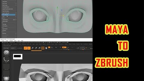 maya to Zbrush |  append in zbrush | multi object import in zbrush